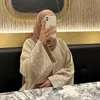 Ethnische Kleidung Baumwolle Leinen geschlossen Abaya für Frauen Muslim bestickt Casual Abayas Dubai Luxus Türkei Hijab Kleid Ramadan Islam Kaftan