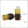 PEI DRIP TIPS 510 Bred borrat munstycke Black Pom Pei Plastic Raw Material Fit 510 Rökitillbehör ZZ