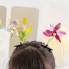 Klipsy do włosów 10pcs styl y2k barrettes kolorowe wiatraki spwy włosów obrotowe małe dziewczynki przyjmujące PO clip