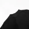 Uomo Donna Marchi alla moda Lavato Grande Silhouette Orlo Strappato T-shirt Pullover Felpa con cappuccio Casual Cotone Manica corta Tempo libero Allentato