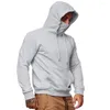 Herenhoodies Stijlvol sweatshirt met capuchon en lange mouwen Atletische sporttops met trekkoord en voorzak (102 tekens)