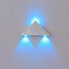 Wall Lamp 2024 Indoor LED Lighting Aluminium 3W Triangle Shape Bedroom Beside Light For Home Decor