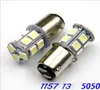 Feux Led de voiture 10X 1156 BA15S 1157 BAY15D 5W 5050 13SMD, feux arrière de frein, ampoules de marche arrière automatique DC 12V8381374