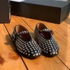2023 Yeni Moda Elmas Bale Ayakkabı Yuvarlak Toe Toe Düz Dip Sığ Ağız Toka Tek Ayakkabı Kadınlar Rahat Mary Jane Ayakkabıları