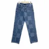 Louiselys dżinsy viutonlys dżinsowe spodnie dżinsy projektant dżinsów men luźne spodnie wysokiej jakości prosta projekt retro streetwear swobodne spodnie dresowe joggery spodnie spodnie