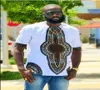 2017 Herren afrikanische Kleidung Dashiki-Stil Baumwolle Nähte Wachsdruck Tops Mann T-Shirts Kleidung Kitenge nigerianischer Stil9200281