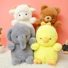 2024 Cartoon Plush doll small Elephant net red little yellow chicken doll cute dolls 23cm