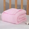 Battaniyeler çocuk banyo havlusu saf pamuk seersucker yorgan doğdu sıcak kapak battaniye bebek aksesuarları sarılmak