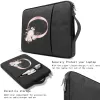 Backpack Laptop Saco de manga para 11 12 13 14 15 polegadas Princes de estampa de flor rosa bolsa de proteção de proteção para book air pro xiaomi huawei