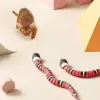 Toys Toys Cat Smart Sensing Snake Electric Interactive Toys for Cats Charging Acessórios de Cat para cães de animais de estimação