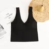 Camisoles Tanks sömlös bred axelvästflickas underkläder sport som kör inslaget bröstkroppsformning för kvinnor