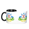 マグカップはカラフルなグラフィック北アフリカのベルバーギフトクールカップ印刷旗ユーモアミルク