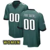 1 Jalen Hurts Football Jerseys AJ Brown Devonta Smith Kelly Green Jason Kelce Haason Custom Jersey Mens and Womens Youthサイズ4xl