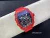 Zegarek 2024 Men RM12-01 Sport Watch Watch Fibre Wain Pasp Głębokie Waterproof Sapphire Crystal Glass Watches