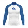 Män simning surfing tshirt strand uv skydd badkläder utslag vakt långärmad dykning våtdräkt rashguard toppar 240219