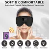 Hörlurar Vitt brusversion 3D Trådlös musik Sleep -headset Bluetooth Eye Mask Microphone Call Manufacturer Dropshipping Christmas Gift