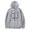 Herrtröjor oyasumi punpun är bara bra idag hoodie tröja kvinnor män länge ärm mode pullover kläder