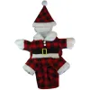 Jaquetas PUPCA Pet Roupas de Natal Papai Noel Cão Traje Inverno Filhote de Cachorro Casaco Jaqueta Terno com Cap Roupas Quentes Cosplay Para Cães Gatos