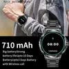 Other Watches LIGE 710MAH Large Battery Intelligent Mens Outdoor Sports and Fitness Bluetooth Call Heart Rate Tracker 2024 Intelligent Gift Q240301