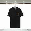 Mäns T-shirts Högkvalitativa kläder Silk Men Hip Oregelbundet Cut Zipper Short Sleeped T-Shirts Black 240301