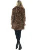 Меховые повседневные куртки из искусственного меха, новые осенне-зимние толстые теплые куртки свободного кроя для женщин, корейская мода, роскошное женское пальто из искусственного меха с леопардовым принтом