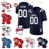 Custom Ole Miss Rebels Football Jersey 25 Trey Washington 4 Quinshon Judkins 7 Walker Howard ANY NAME ANY NUMBER MENS WOMEN YOUTH ALL STITCHED Flag Patch Rebels Map