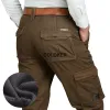 Pantaloni COLDKER Pantaloni in pile da uomo Pantaloni invernali caldi e spessi Pantaloni lunghi tattici dell'esercito militare Pantaloni cargo da uomo verde kaki nero