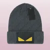 Gebreide hoed beanie cap twee ogen patroonontwerper schedel doppen casual stijl voor man vrouw winter hoeden 10 kleuren9861290