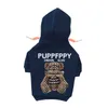 Designer Dog Clothes Premium Dog Apparel Fleece Dog Hoodie with Classics Plaid Little Bear Pattern, Cold Winter Dog Coats for Small Medium Dogs Cozy Warm Dog Outfit 866