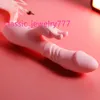 Rosa silikonmagnetisk laddning G - Spot Stick Female Masturbation Vibrator Waterproof Telescopic Vibration Massage Wand