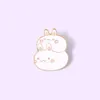 Korean Version Little Brooch Student Cute Cartoon White Rabbit Anti Light Pin Cowboy Badge