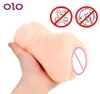 Olo Male Masturbator Aircraft Cup Artificial Vagina 4D Soft Tight Vagina Realistic Vagina TPR Sex Toys for Man Adult Products SH196015217