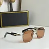1 st mode runda solglasögon glasögon solglasögon designer märke black metall ram mörk 50 mm glas linser för män kvinnor bättre bruna fall avancerade solglasögon
