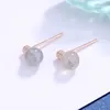 Boucles d'oreilles Design exagéré, ampoule en pierre de lune Simple pour femmes, Unique, Anti-allergie, bijoux de fête à la mode