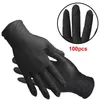 100 guantes desechables de nitrilo antideslizantes mecánicos impermeables de látex