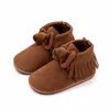 Bottes bébé filles garçons neige semelle souple chaud hiver chaussons anti-dérapant enfant en bas âge né chaussures daim fantaisie pour enfants