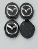 4pcs 56mm لـ Mazda 3 5 6 Cx5 Cx7 Cx9 Rx8 Mx5 Miata MPV Center Center Cap 56mm SilverBlack1388346