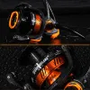 Reels Sougayilang Fishing Reel 5.2: 1 Ratio Ratio Spinning Reel Max Drag 10 kg Carpe Fishing Reel avec bobine en aluminium pour pesca d'eau salée