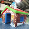 wholesale outdoor activities 4x4m new design large inflatable santa grotto Christmas house