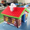 wholesale outdoor activities 4x4m new design large inflatable santa grotto Christmas house