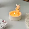 Candle Holders 1PC Cartoon Kitten Holder Warming Its Paws Cute Scented Light Grilled Cat Aromatherapy