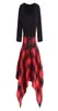 Casual Jurken Zomer Dames Plaid Print Jurk Dames Oneck Lace Up Tartan Half Mouw Voor Dames Asymmetrische Mini Zonnejurk4462400