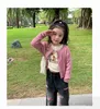 Fashion girls letter embroidery jeans INS kids casual denim pants 2024 spring children straight cowboys pants S1129