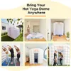 wholesale Outdoor Games NEW White Inflatable Hot Yoga Dome Tent For Home Yoga