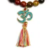 Bracelets de charme Yoga 7 Chakra OM Glands Bracelet Tibétain Bouddha Prière de Guérison Mala Bijoux Pour Femmes Hommes