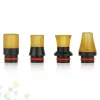 PEI DRIP TIPS 510 Bred borrat munstycke Black Pom Pei Plastic Raw Material Fit 510 Rökitillbehör ZZ