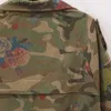 Kurtki damskie Kurtki Kurtki Płaszcz Zipper Denim Coats Army zielona odzież wiejska S-2xl 240301