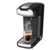 Strumenti Americano Mini Macchina da caffè elettrica Espresso Capsule Cafe Maker Home Office Travel 600ML One Key Operation Nero 750W