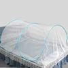 Składany komar przenośny bez dna bez dna moskito camping namiot podwójne łóżko pojedyncze dla dziewczątej podróży do łóżka regulowanego rozmiaru. 240228