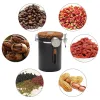 Bocaux Ensemble de boîtes de stockage de récipient à café hermétique en acier inoxydable, support de boîte de pot de café avec cuillère pour grains de café thé 1,8 l